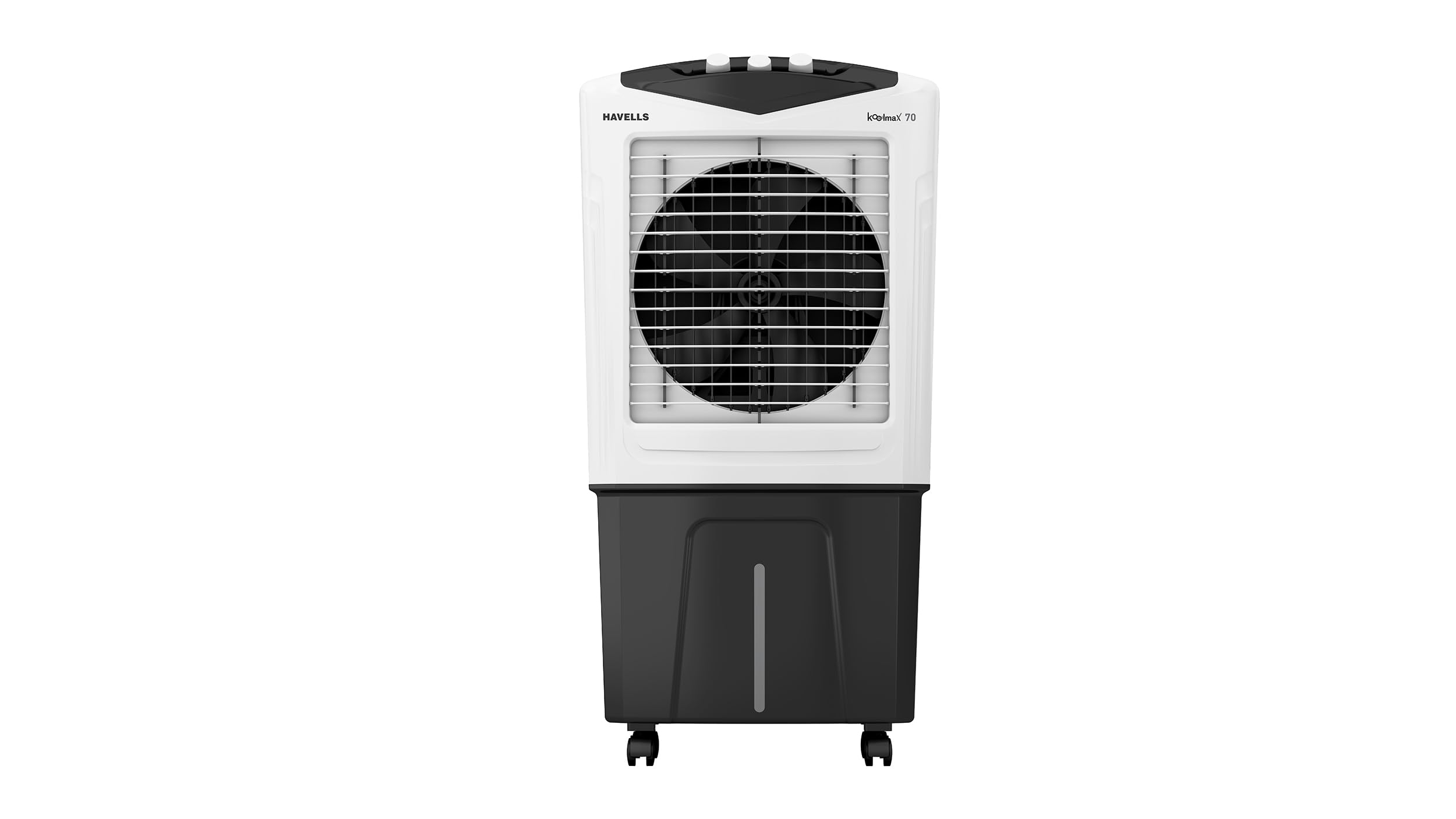 Havells Koolmax 70 L Desert Air Cooler for Room| Powerful Air-Delivery| Bacteria Shield Honeycomb Pads Technology| Double Ball Bearing Motor| Multi directional wheels with