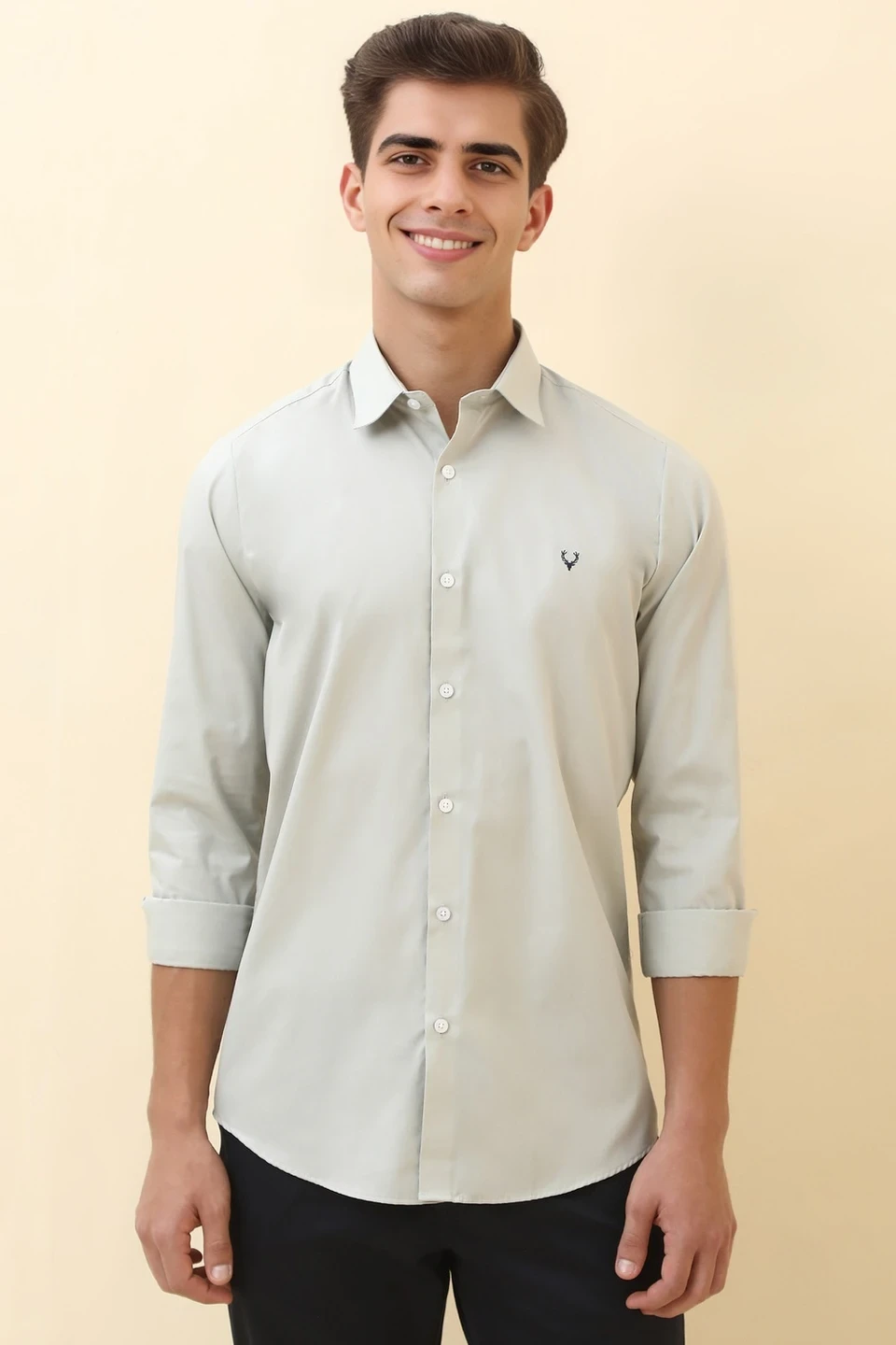 Allen Solly Men Slim Fit Solid Casual Shirt