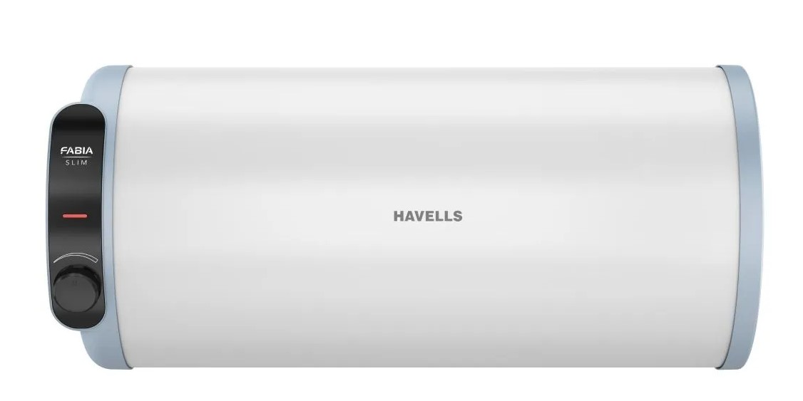 ELECTRIC STORAGE WATER HEATER Fabia Slim 25 L White Blue- Left