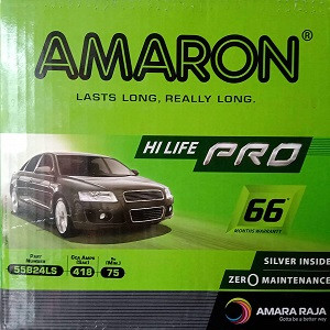 Amaron 55B24LS Pro 45Ah Car Battery