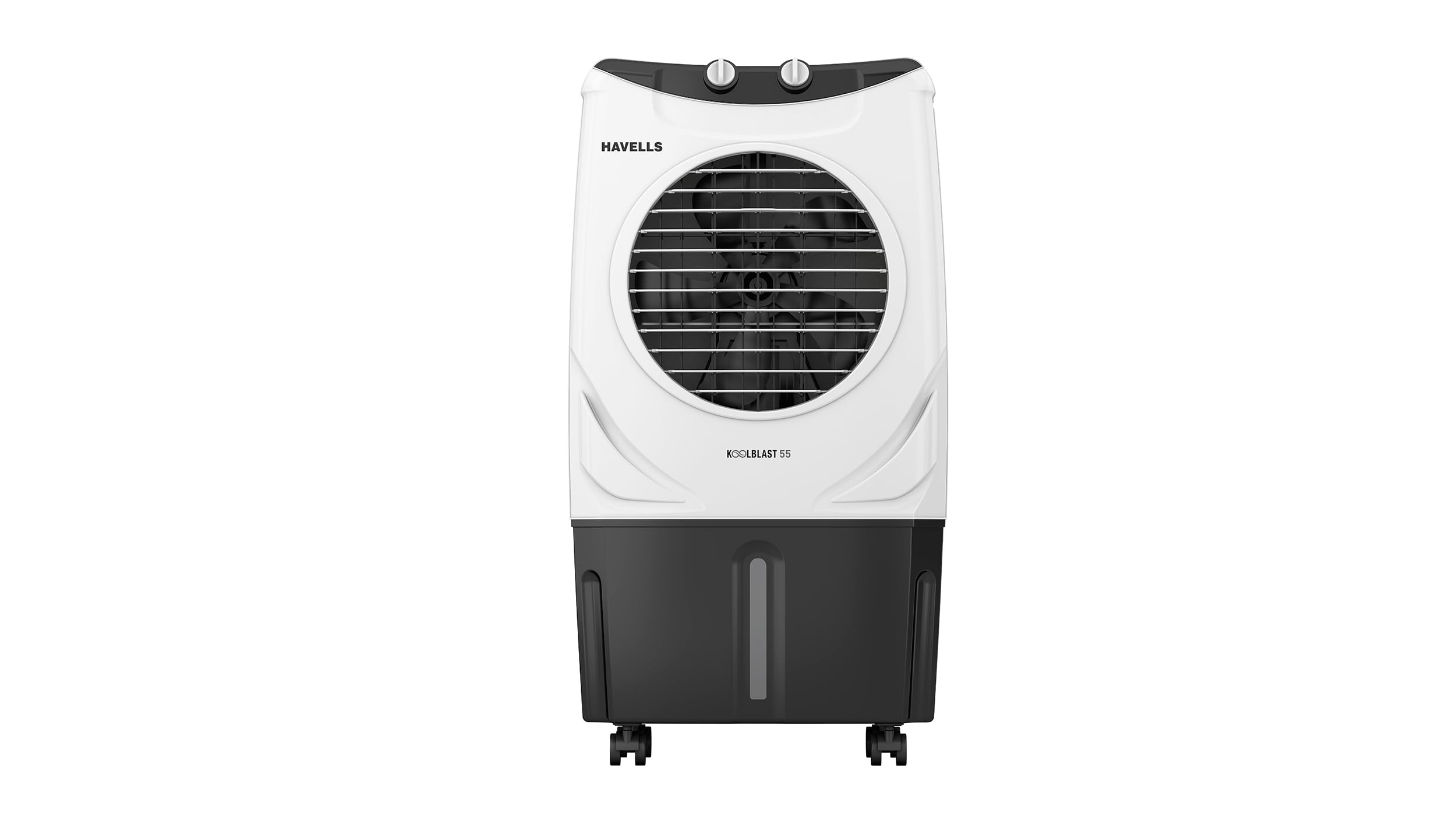 Havells Koolblast 55 L Desert Air Cooler for Room| Powerful Air-Delivery|Bacteria Shield Honeycomb Pads Technology| Double Ball Bearing Motor|Multi directional wheels with brakes | Inverter Compatible