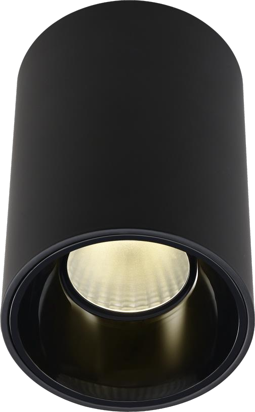 Tisva Surface Mounted Round Down light with Black Reflector