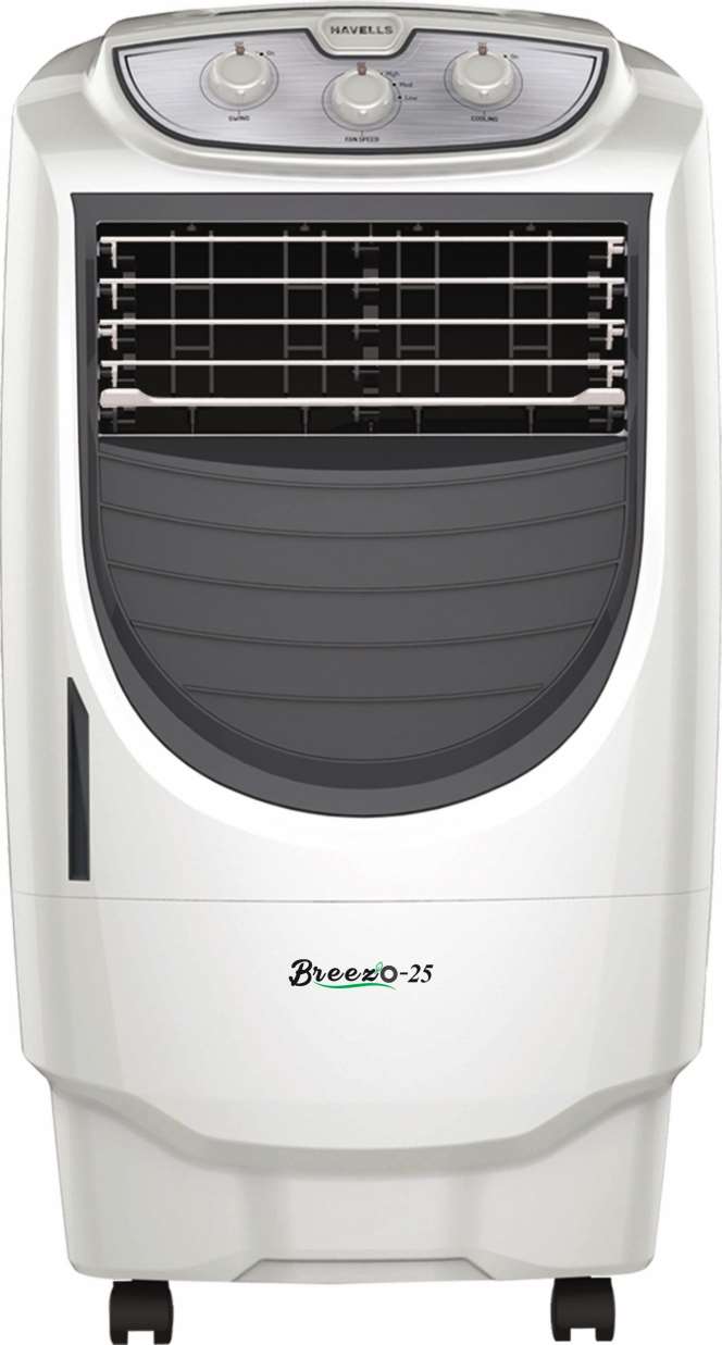 HAVELLS 25 L Room/Personal Air Cooler  (White - Brown, Breezo 35)